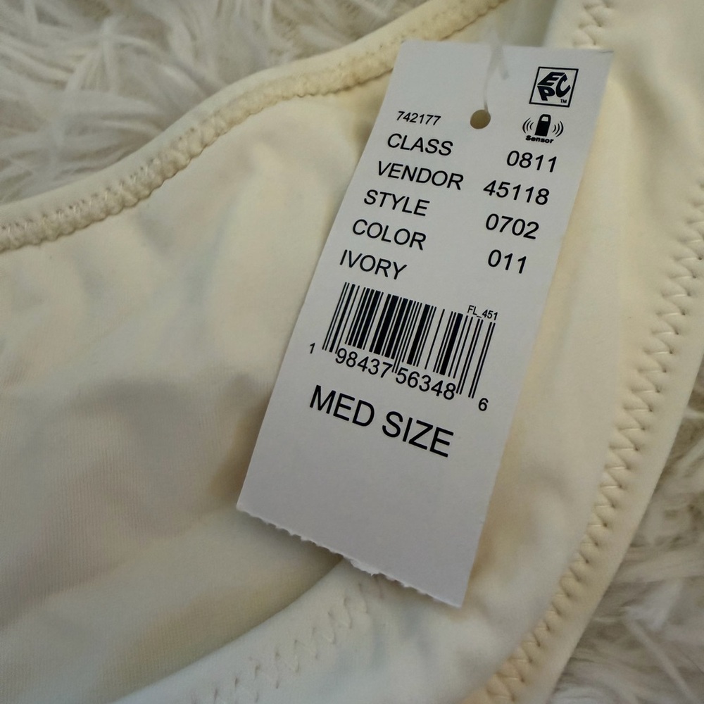 PacSun Women Swim Cream Bikini Bottom - Picture 2 of 3